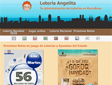 Tablet Screenshot of loteriaangelita.com